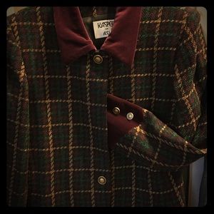 Blazer Kasper wool and velvet